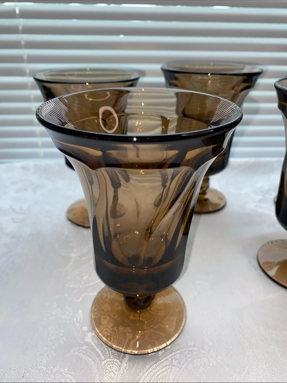 6 Vintage Fostoria 